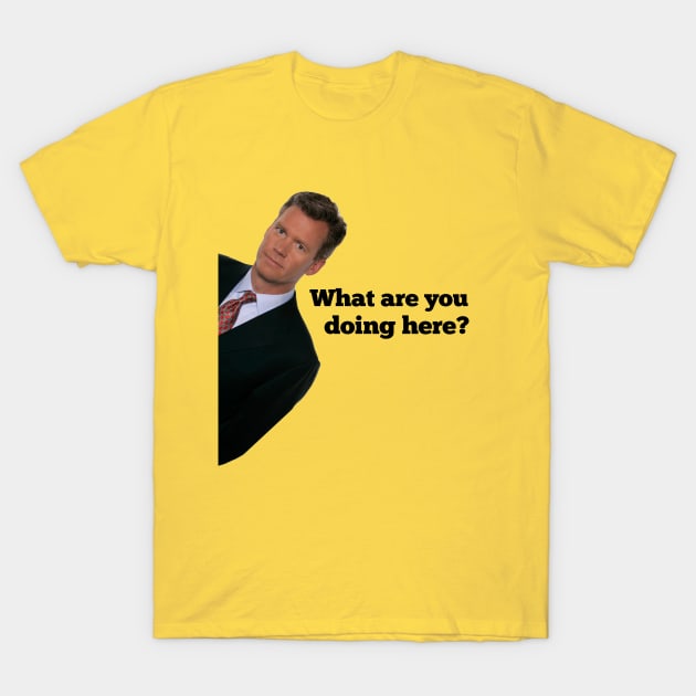 What are you doing here? T-Shirt by sketchfiles